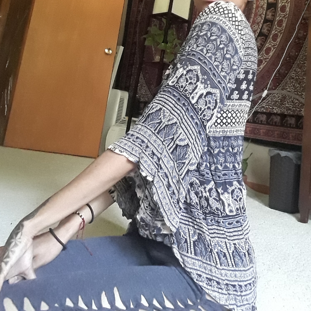 Bohemian cover up kimono cardigan